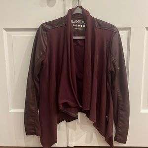 BLANK NYC MAROON LEATHER JACKET